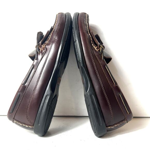 Sperry Men 10.5M Brown Leather Classic Comfort Casual Slip On Tassel Fringe Shoe - Picture 5 of 11